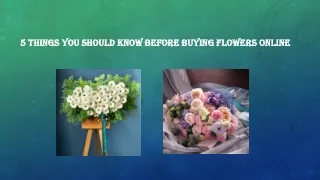 5 Things you should know before buying Flowers Online