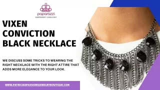 Find Latest Collection Of Vixen Conviction Black Necklace