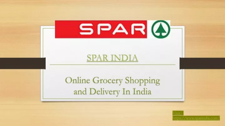 spar india online grocery shopping and delivery in india