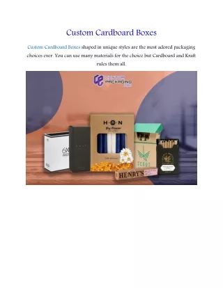custom cardboard boxes