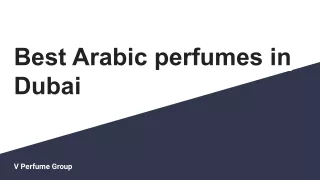 Arabic perfumes in Dubai