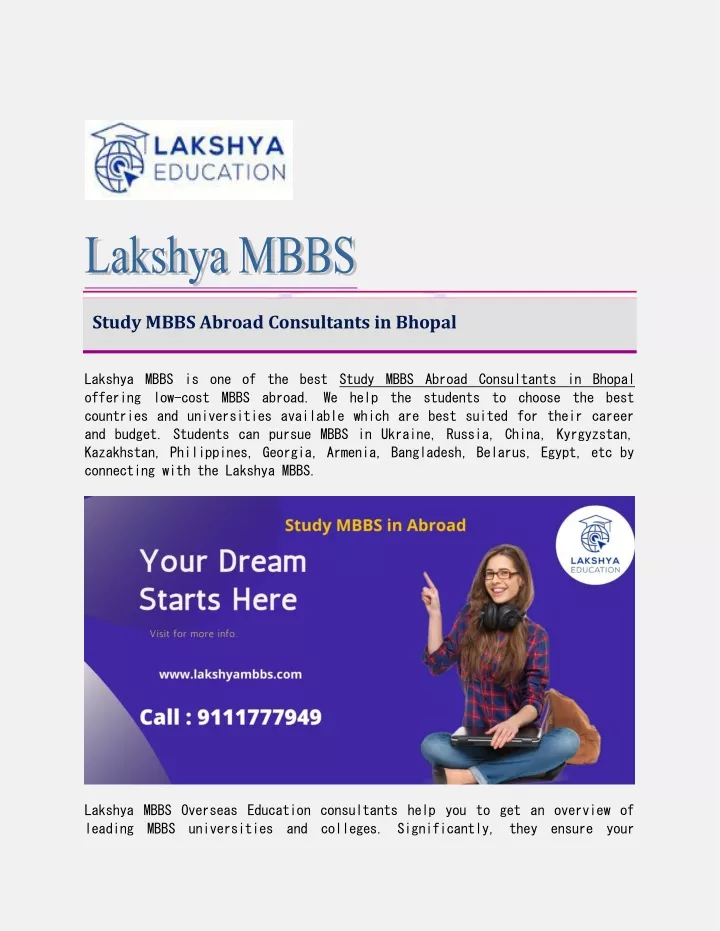 study mbbs abroad consultants in bhopal