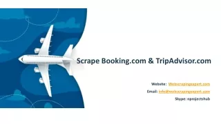 scrape booking com tripadvisor com