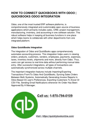 how to connect quickbooks with odoo quickbooks
