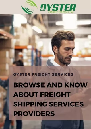 Choose The Best Freight Shipping Services