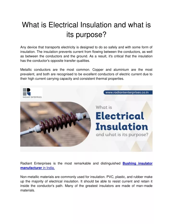 ppt-radiant-enterprises-what-is-electrical-insulation-and-what-is