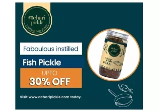 Buy Fish Pickle 400gm Online - Acharipickle.com
