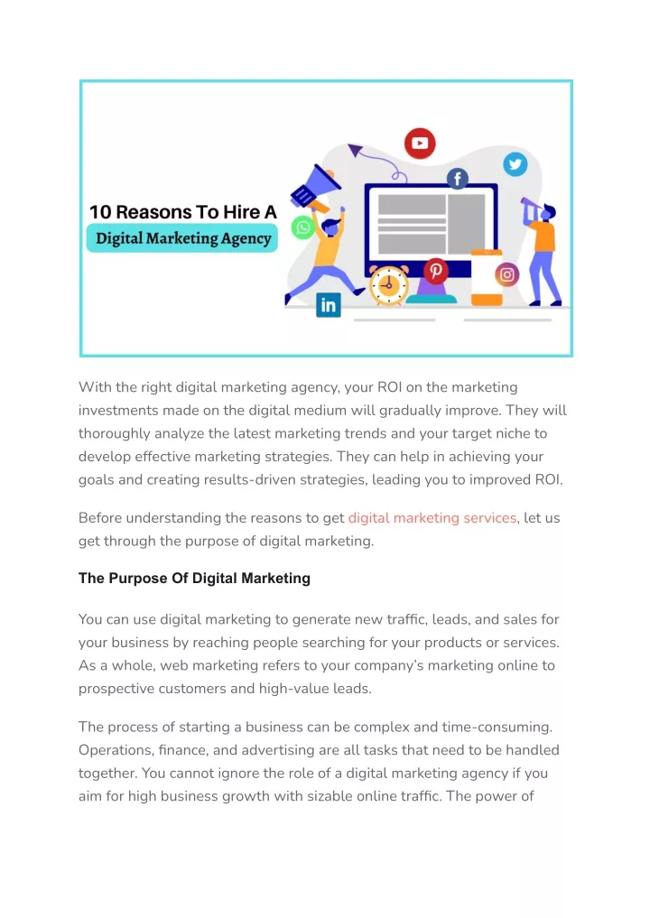 with the right digital marketing agency your