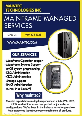 Complete mainframe managed services in USA