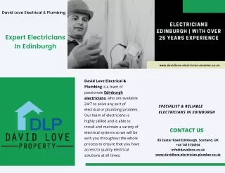 Expert Electricians In Edinburgh | Electrical Services