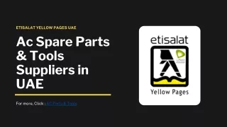Ac Spare  Parts & Tools Suppliers in UAE