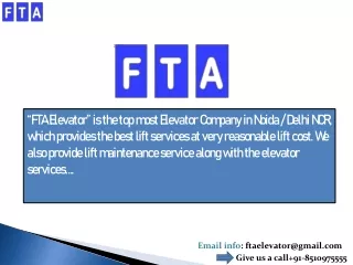 Best home lift price, lift cost , glass elevator, elevator | Fta Elevator