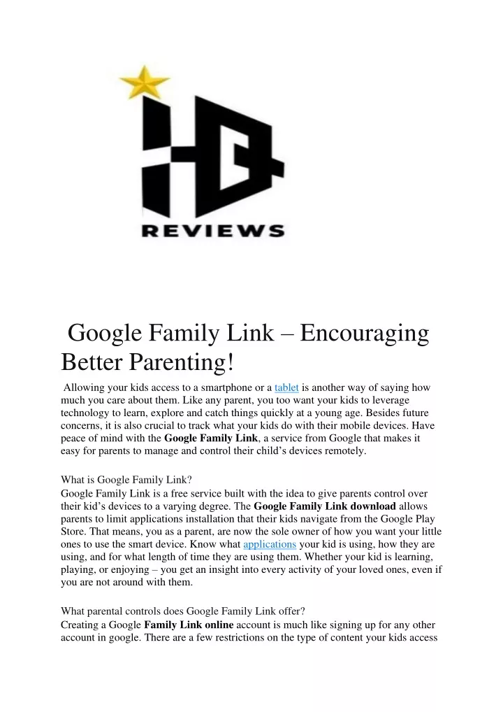 google family link encouraging better parenting