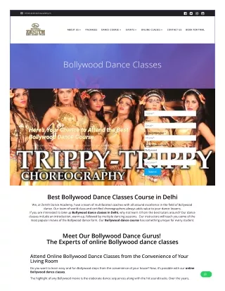 Golden Chance to Join Bollywood Dance Classes | Visit the ZenithDanceAcademy