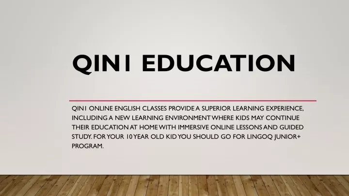 qin1 education