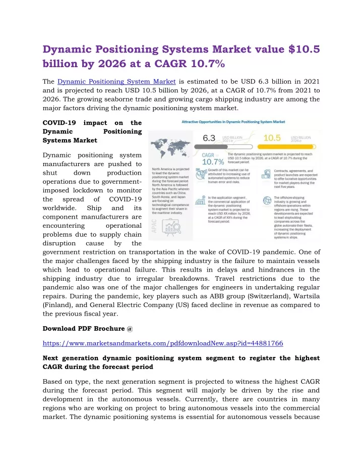 dynamic positioning systems market value