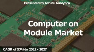 Computer on Module Market Trends 2022 | Growth, Share, Size, Demand and Future