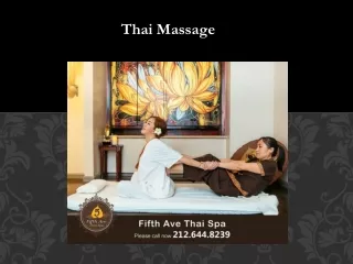 Thai Massage