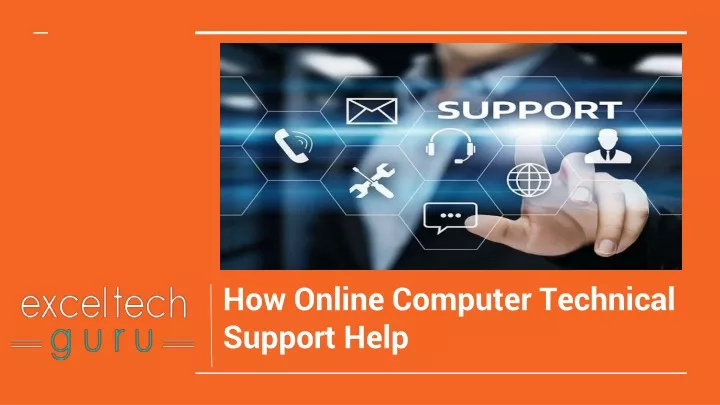 how online computer technical support help