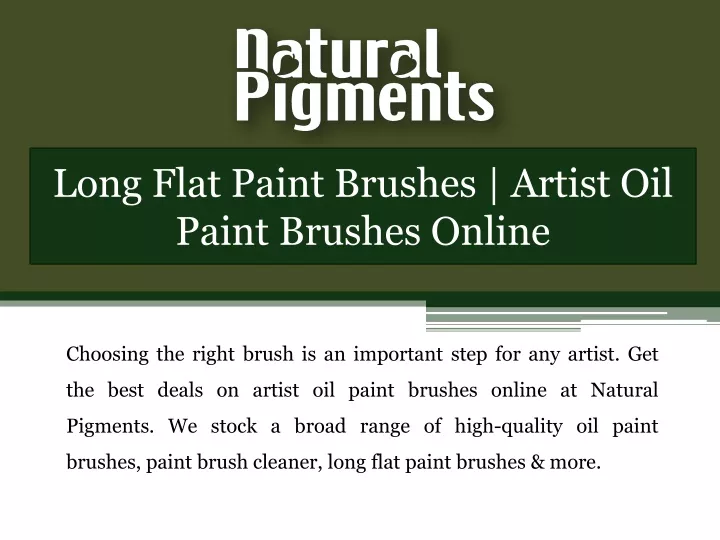 long flat paint brushes artist oil paint brushes online