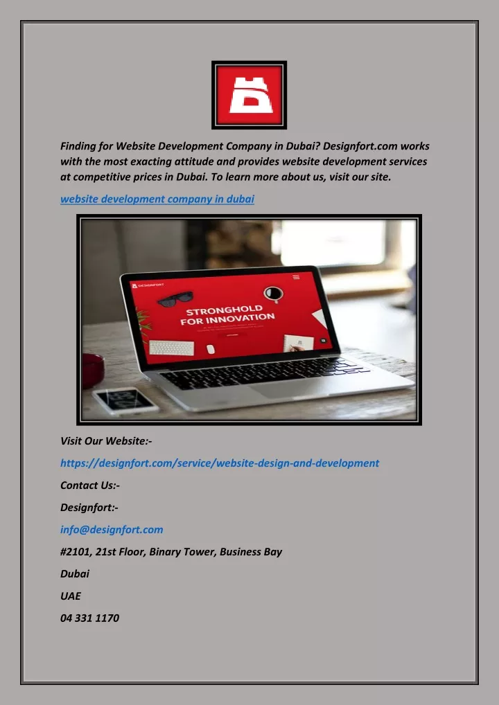 finding for website development company in dubai