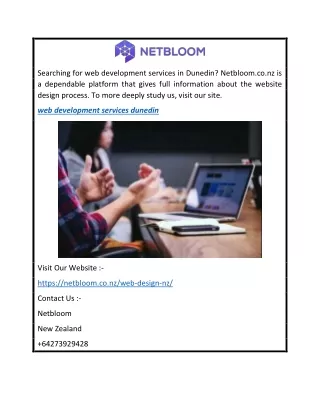 Web Development Services Dunedin  Netbloom.co.nz
