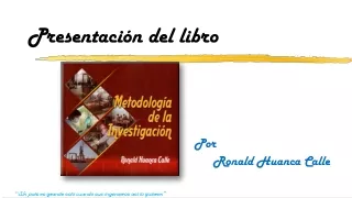 presentaci n del libro