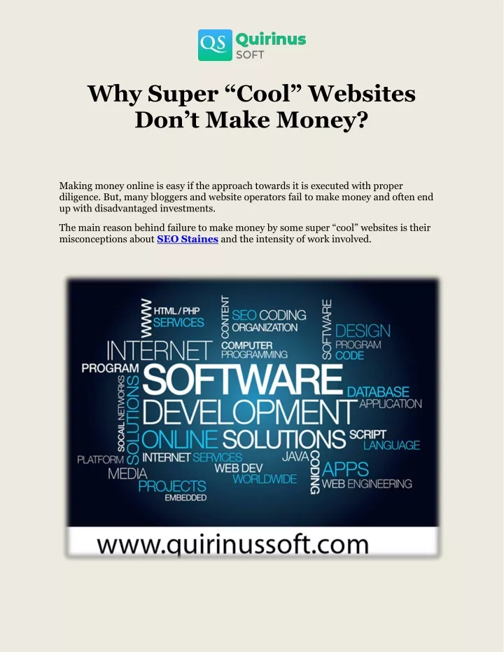 why super cool websites don t make money