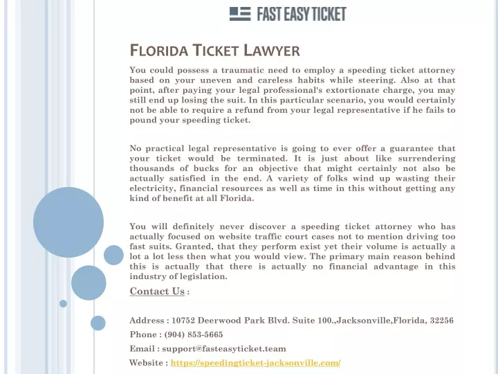 florida ticket lawyer