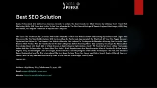 best seo solution