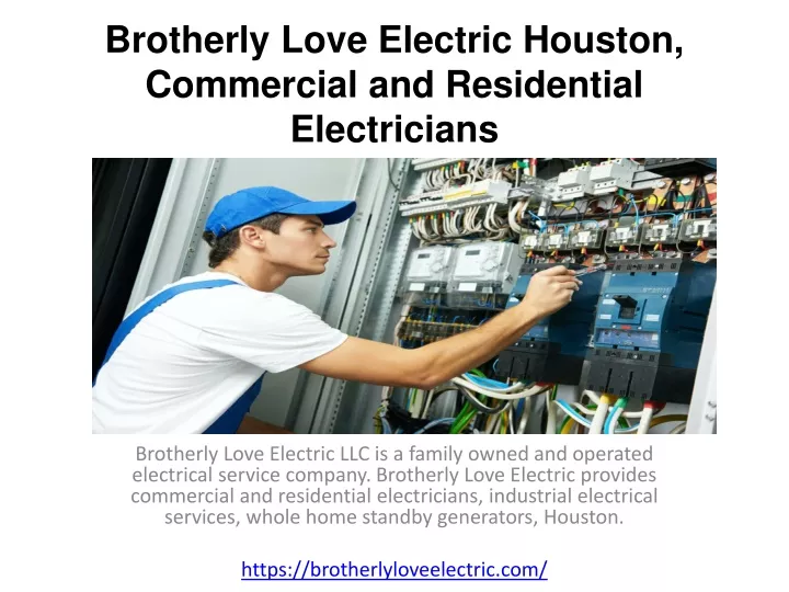 brotherly love electric houston commercial and residential electricians