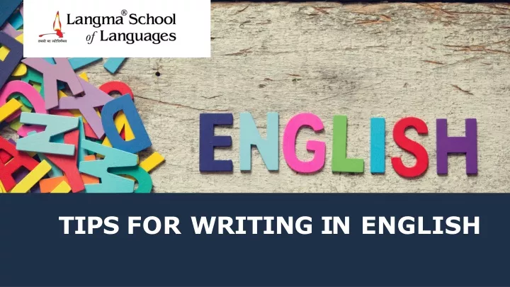 tips for writing in english