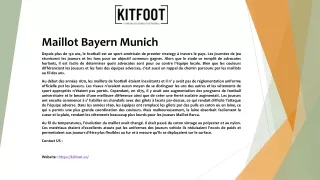 maillot bayern munich