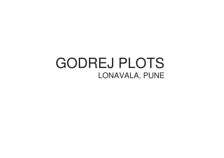 godrej plots