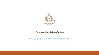 French Louis Style Bedroom Furniture