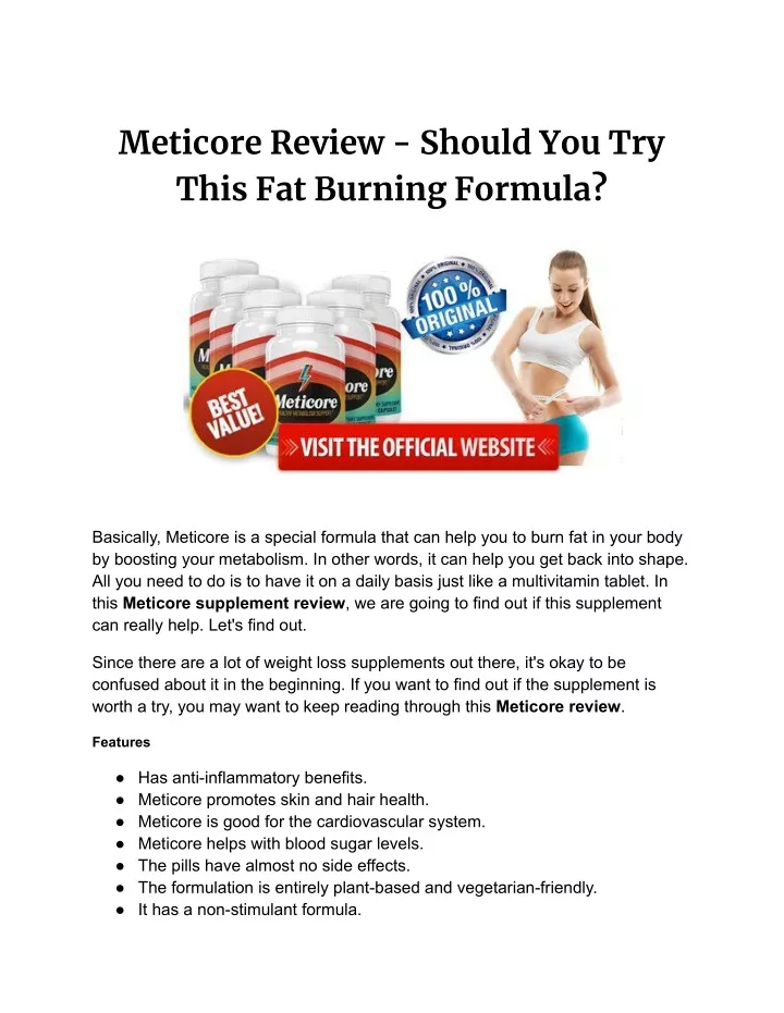 meticore review should you try this fat burning