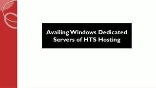availing windows dedicated servers of hts hosting