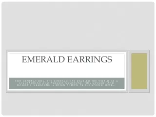 Buy natural emerald earrings Online at the Best Price from Chordia Jewels.
