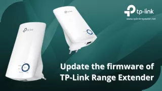 Update the firmware of TP-Link Range Extender | tplinkrepeater.net