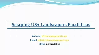scraping usa landscapers email lists