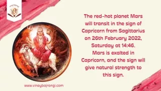 the red hot planet mars will transit in the sign