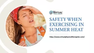 safety when exercising in summer heat