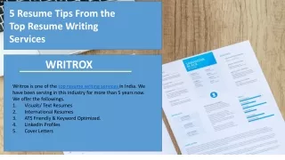 Writrox 5 tips for resume