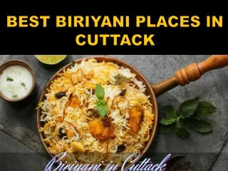 Biriyani Places In Cuttack