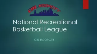 National Recreational Basketball League