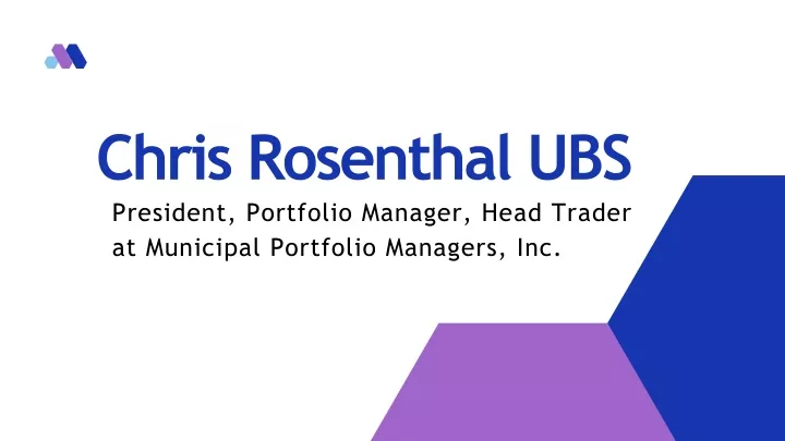 chris rosenthal ubs president portfolio manager