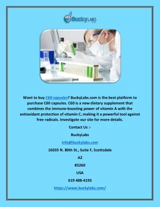 C60 Capsules | BuckyLabs.com