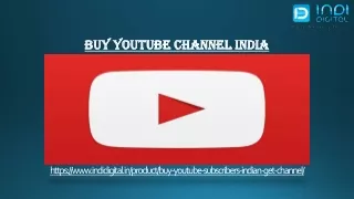 Where to get youtube channel in india