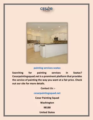 Painting Services Seatac | Cesarpaintingsquad.net