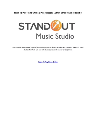 learn to play piano online piano lessons sydney